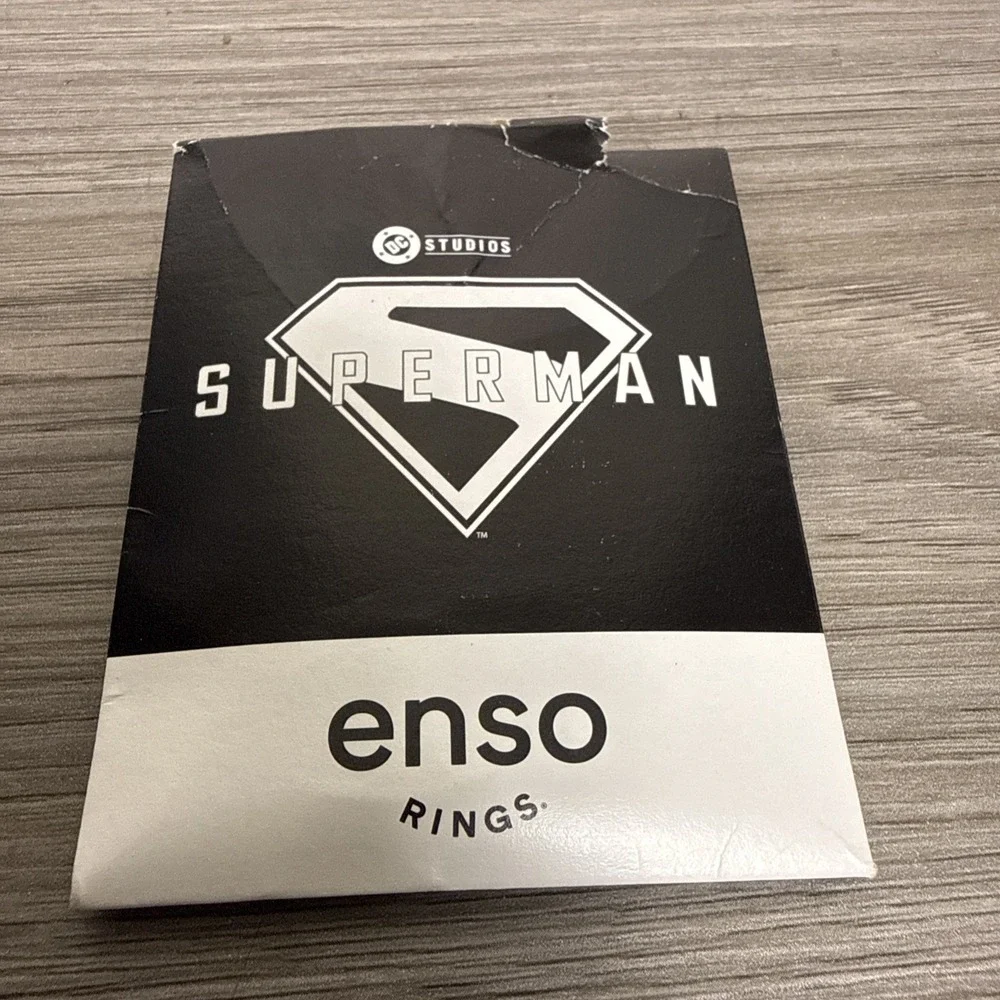 Enso DC Studios Comics Silicone Comfortable Breathable Superman Band Ring Size 8